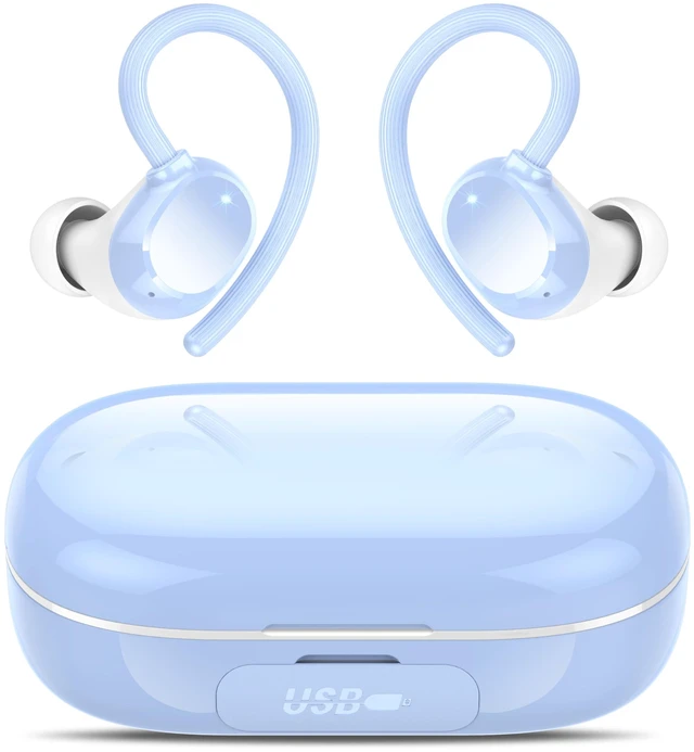 Main image of Ear buds Wireless Bluetooth Earbuds Sport 128H Playtime 2026 NEW Bluetooth 5.3 Headphones with LED Display Powerful Bass Over Ear Earphones with Earhooks IP7 Waterproof for Gym/Running/Workout