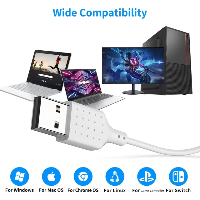 Alt view image 7 of 7 - USB Earbuds for PC,Headphones with Microphone for Computer,White Wired USB Headset with Mic Audio Control,Noise Isolating Stereo Laptop Earphones for Dell/HP/Surface PC Office Zoom Working