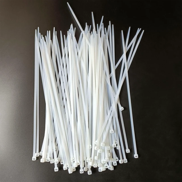 Alt view image 4 of 7 - Zip Ties 1000 pcs 8 inch Cable Zip Ties, Premium Plastic Wire Ties with 40 LBS Tensile Strength, UV Resistant Cable Ties, White Nylon Tie Straps