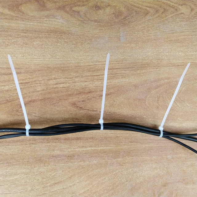 Alt view image 7 of 7 - Zip Ties 1000 pcs 8 inch Cable Zip Ties, Premium Plastic Wire Ties with 40 LBS Tensile Strength, UV Resistant Cable Ties, White Nylon Tie Straps
