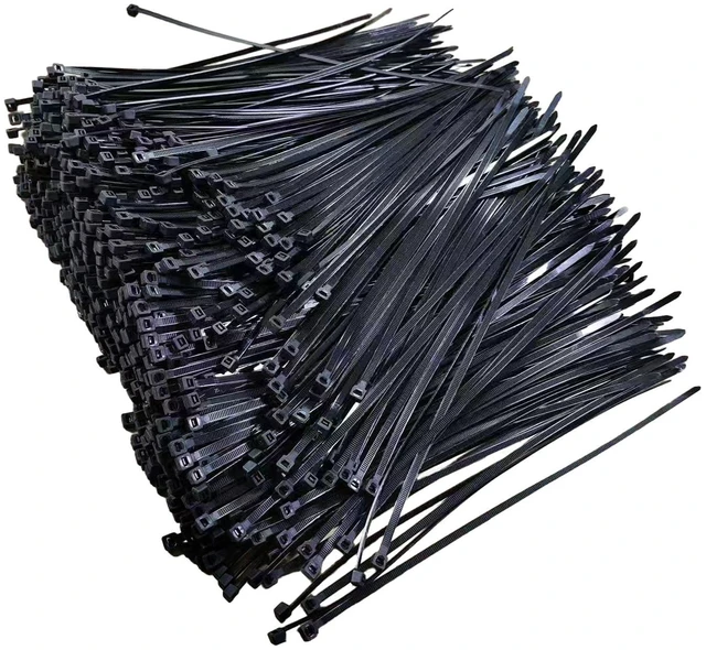 Main image of Zip Ties 1000 pcs 8 inch Cable Zip Ties, Premium Plastic Wire Ties with 40 LBS Tensile Strength, UV Resistant Cable Ties, Black Nylon Tie Straps