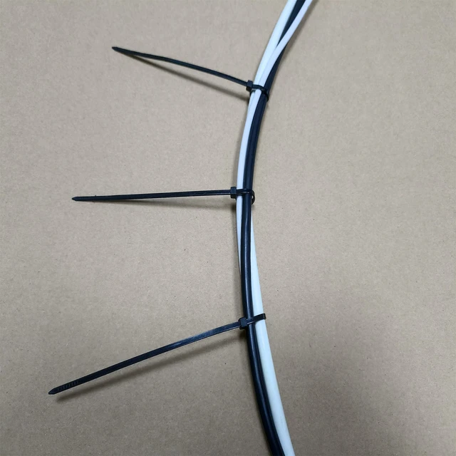 Alt view image 4 of 7 - Zip Ties 1000 pcs 8 inch Cable Zip Ties, Premium Plastic Wire Ties with 40 LBS Tensile Strength, UV Resistant Cable Ties, Black Nylon Tie Straps