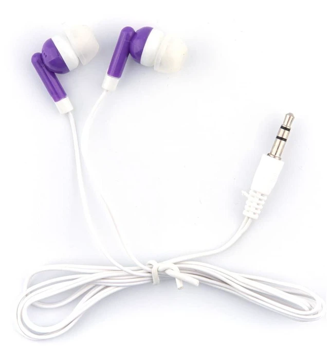 Alt view image 5 of 7 - Bulk Earbuds Headphones 100 Pack Multi Colored for Kids, Classroom Students School Wholesale Earbuds Earphones for Children Teachers Adults Teens Individually Bagged100Mixed