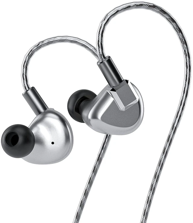 Main image of S12 in-Ear Headphones 14.8mm Planar Magnetic Driver Wired in-Ear HiFi Earphones for Smartphones/PC/Tablet (4.4mm Connector, Silver)