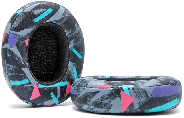 Alt view image 6 of 7 - PadZ Crusher Evo - Earpads for Skullcandy Crusher Evo & Hesh ANC Made by Wicked Cushions Also fits Crusher Wireless & More, Enhanced Comfort & Sound Isolation 90's Black