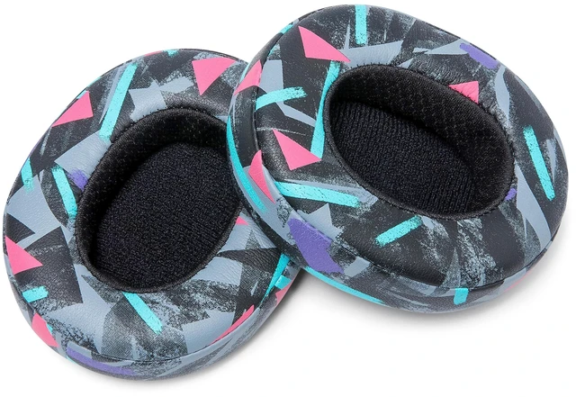 Alt view image 7 of 7 - PadZ Crusher Evo - Earpads for Skullcandy Crusher Evo & Hesh ANC Made by Wicked Cushions Also fits Crusher Wireless & More, Enhanced Comfort & Sound Isolation 90's Black