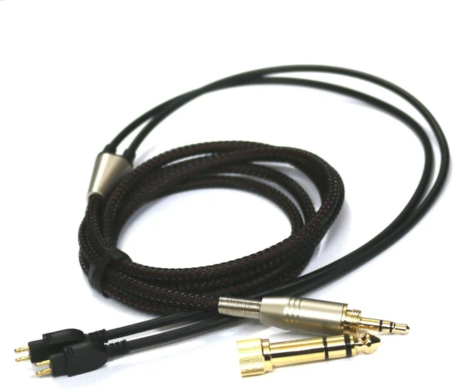 Alt view image 4 of 6 - Replacement Audio Upgrade Cable Compatible with Sennheiser HD650, HD600, HD580, HD58X, HD660S, HD660S2, Massdrop HD6XX Headphones 3meters/9.9feet