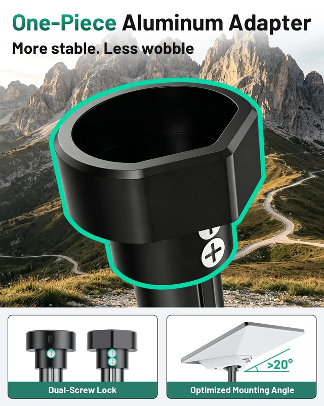 Alt view image 4 of 7 - Starlink Mini Tripod Mount, Lightweight Starlink Mini Accessories Stable, Compact Stand with Aluminum Tripod Adapter, Anti-Slip Feet, fits All Starlink Mini, for RV, Outdoor Setups