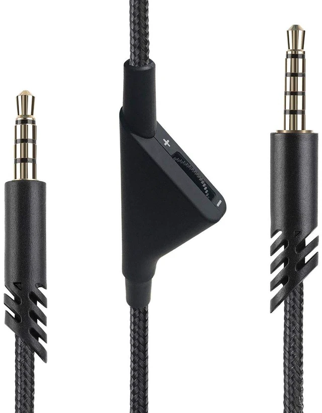 Main image of 3M Volume Control Nylon Braided Cord for Astro A10 A40 Headsets Inline Volume Control, 3 Meter Long, Nylon Braided, Compatible with Astro A10 A40 Headsets