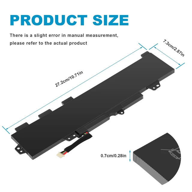 Alt view image 2 of 7 - TT03XL 932824-421 933322-855 932824-1C1 932824-2C1 Laptop Battery Replacement for HP EliteBook 755 850 G5, 850 G6, ZBook 15U G5 G6,fits HSN-113C-5 HSN-I13C-5 HSTNN-LB8H HSTNN-DB8K HSTNN-UB7T TT03056XL