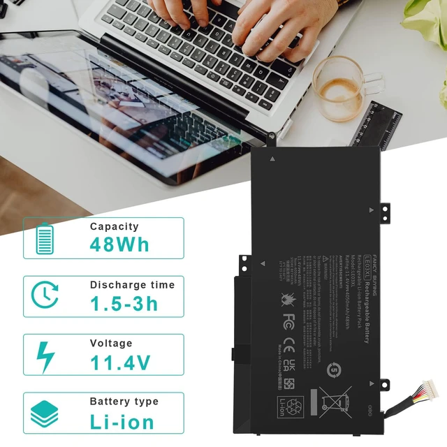 Alt view image 4 of 7 - LE03XL LE03 796356-005 796220-831 Laptop Battery for HP Envy X360 m6-w 15-w W103dx W010dx w102dx w101dx, Pavilion X360 13-S 15-bk 13-s120nr 13-s128nr 15-bk010nr TPN-W116 TPN-W113