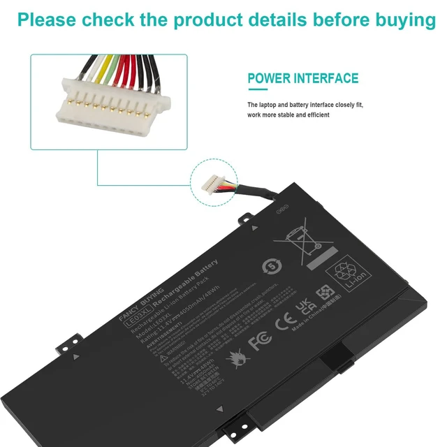 Alt view image 5 of 7 - LE03XL LE03 796356-005 796220-831 Laptop Battery for HP Envy X360 m6-w 15-w W103dx W010dx w102dx w101dx, Pavilion X360 13-S 15-bk 13-s120nr 13-s128nr 15-bk010nr TPN-W116 TPN-W113