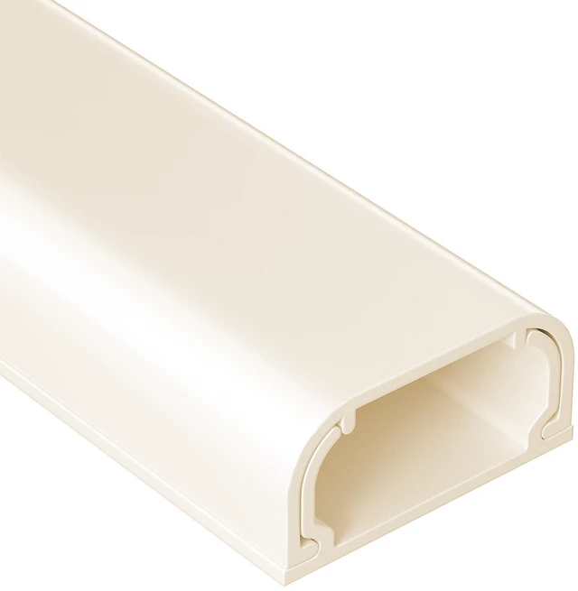 Main image of Large Cord Hider - 47in Wire Hiders for TV on Wall, Paintable Cable Hider, X-Large Cable Management Kit, Cord Hiding for Wall, W1.6in H0.8in, Beige