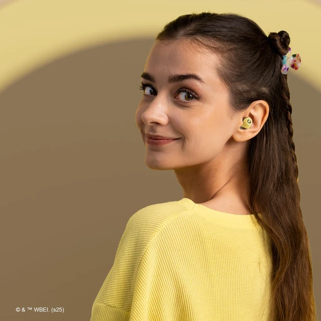 Alt view image 7 of 7 - Harry Potter Hufflepuff Wireless Bluetooth Earbuds with Charging Case, Built-in Mic, 30 Hr Playtime, Officially Licensed Harry Potter Gifts for Women, Men, Teens, Kids & All Fans of Hufflepuff