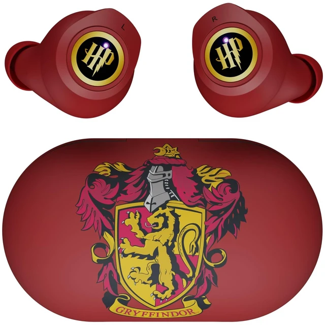 Main image of Harry Potter Gryffindor Wireless Bluetooth Earbuds with Charging Case, Built-in Mic, 30 Hr Playtime, Officially Licensed Harry Potter Gifts for Women, Men, Teens, Kids & All Fans of Gryffindor