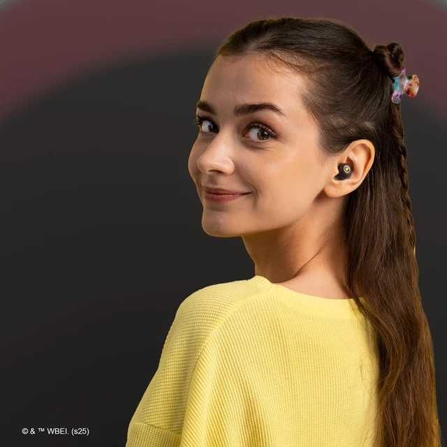 Alt view image 7 of 7 - Harry Potter Hogwarts Crest Wireless Bluetooth Earbuds with Charging Case, Built-in Mic, 30 Hr Playtime, Officially Licensed Harry Potter Gifts for Women, Men, Teens, Kids and All Fans