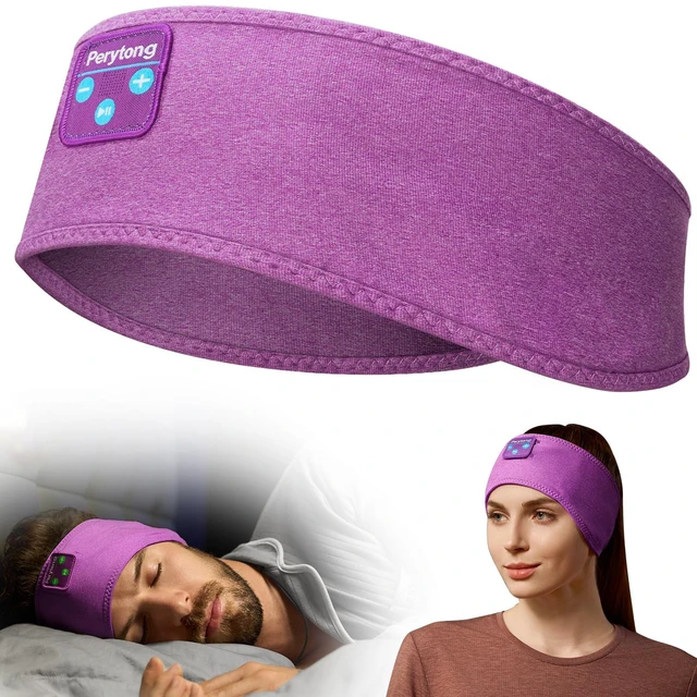 Main image of Sleep Headphones Tech Gadgets Bluetooth Headband for Women Headband Headphone with Ultra-Thin HD Speakers & Mic, Perfect for Sleeping Yoga Running Workout Travel Sports Unique Gifts