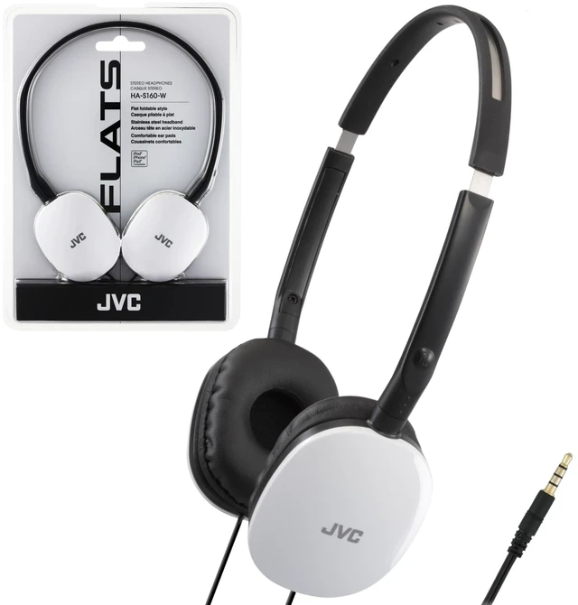 Main image of Flats On-Ear Wired Headphones - Flat Foldable Design - 30mm Driver for Powerful Sound - Soft Ear-Pads for Comfort Steel Headband - Lightweight & Portable - PC/Laptop/Gaming - 3.5mm Slim Plug