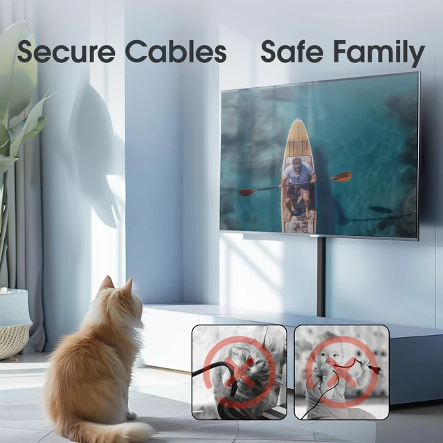 Alt view image 7 of 7 - Large Cord Hider - 47in Wire Hiders for TV on Wall, Paintable Cable Hider, X-Large Cable Management Kit, Cord Hiding for Wall, W1.6in H0.8in, Black
