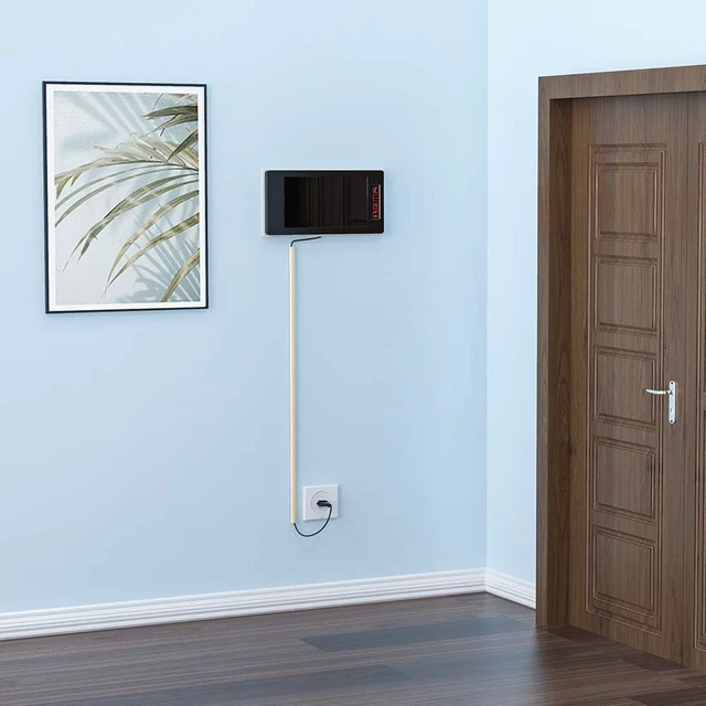 Alt view image 4 of 7 - 128in Mini Cord Hider, On-Wall Cord Cover, W0.5in H0.31in, Beige Small Cord Covers for Wires on wall, Cable Management Hider for Single Wire