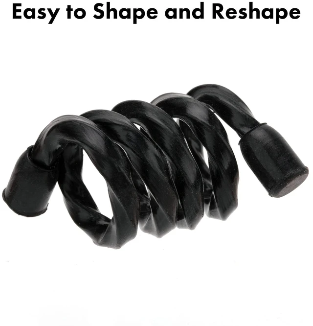 Alt view image 4 of 7 - 5 PCS 24-Inch Silicone Cable Ties Steel-Core Reusable Rubber Twist Ties Bendable Cable Ties for Bundling and Holding, All Purpose Cord Tie for Indoor and Outdoor (5 Colors)