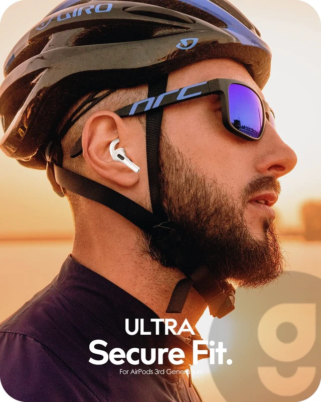 Alt view image 6 of 6 - 3 Pairs for AirPods 3 Ear Hooks Covers, Anti Slip Sport Ear Tips Added Storage Pouch, Accessories Compatible with Apple AirPods 3rd Generation (2021), White