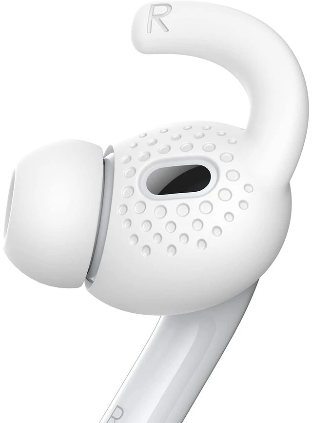 Main image of 3 Pairs for AirPods Pro 2 Ear Hooks Covers, Anti Slip Sport Ear Tips Added Storage Pouch, Accessories Compatible with Apple AirPods Pro 2nd Generation (2022), White