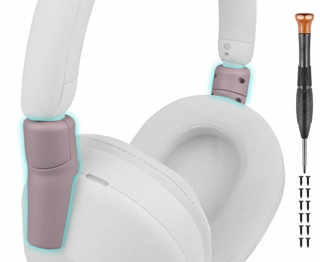 Main image of Hinge for Sony WH-1000XM5 - Smoky Pink Protective Connectors for WH1000XM5(XM5) Headband Side Cover Slider to Fix and Prevent Breakage