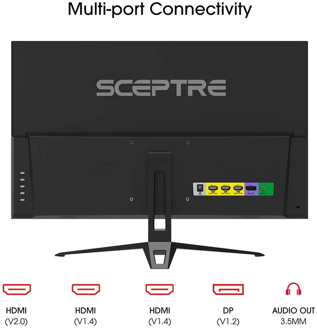 Alt view image 4 of 7 - 24-Inch Gaming Monitor, 99% sRGB, 1ms, Up to 180Hz, FreeSync, Eye Care, FPS/RTS, DisplayPort, HDMI, Built-in Speakers, Machine Black (E248B-FPT168 Series)