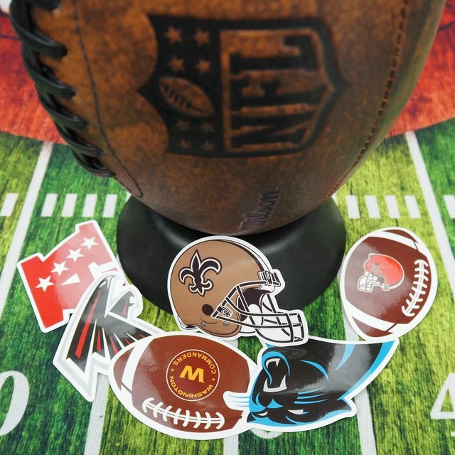 Alt view image 5 of 6 - 105 pcs Sports Stickers Pack,Football Stickers,Rugby Decals,Waterproof Self-Adhesive Decals