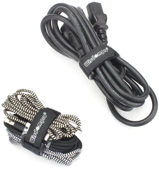 Alt view image 5 of 7 - 12 Pack 1 x 12 Inch Long Hook and Loop Tie Down Straps Heavy Duty Durable Nylon, Reusable, Large, Wide, Black, Functional Adjustable Fastening Cinch Strap Cable Cord for Home, Office, Outdoor