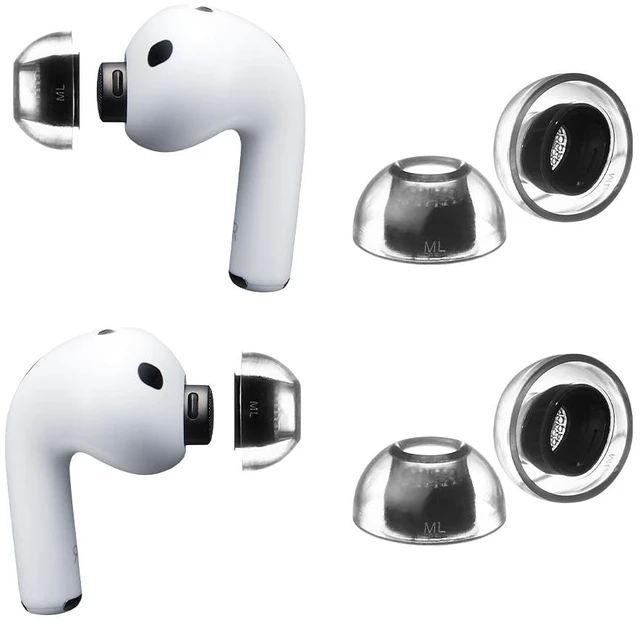 Main image of Crystal AirPods Pro 3 Ear Tips, Secure-Fit Silicone Replacement Tips