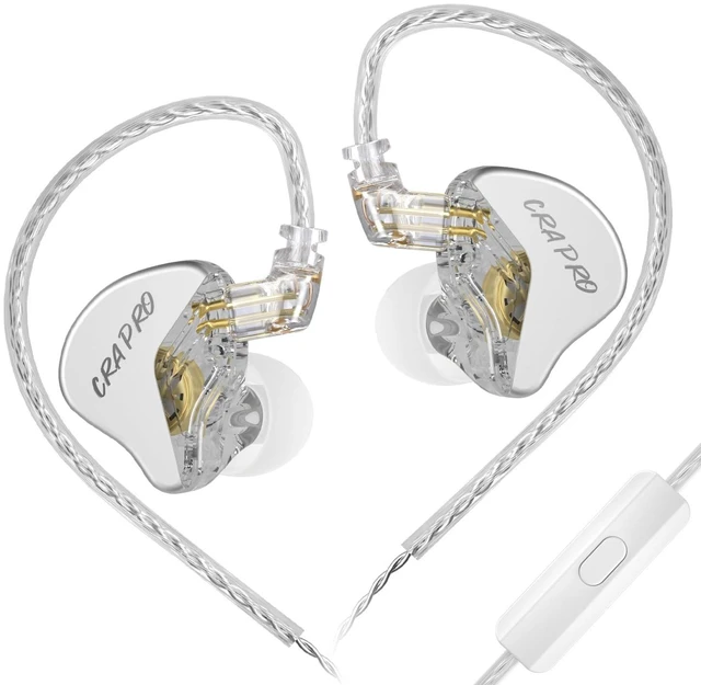 Main image of CRA PRO in Ear Monitor Headphones, Ultra-Thin DLC Diaphragm Dynamic Driver Gaming Earbuds, Clear Sound & Deep Bass, IEMS for Singer Musicians Drummers DJ