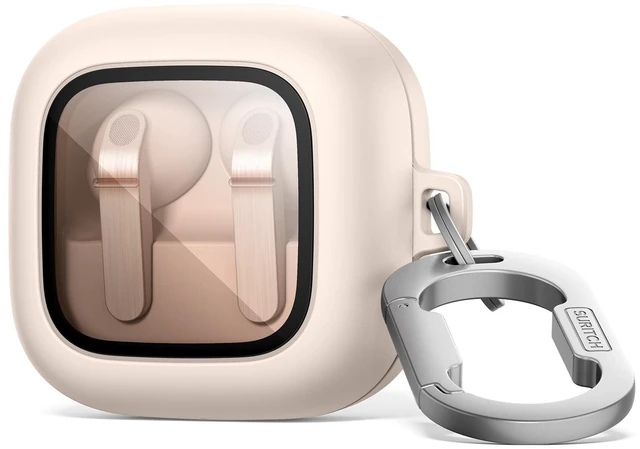Main image of for Samsung Galaxy Buds 4 Pro Case/Galaxy Buds 4 Cover (2026), Magnetic Bumper Cases, Shockproof Covers Drop-Proof Cases with Magnetic Lock & Carabiner for Workouts, Sports, Travels, Pink
