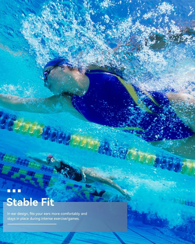 Alt view image 7 of 7 - Swimming Headphones, in Ear Bone Conduction Earbuds Bluetooth 5.4, IPX8 Waterproof Earbuds Sport, 8G MP3 Player Swimming Earphones, Underwater Headphones for Swim Run Surf Cycle