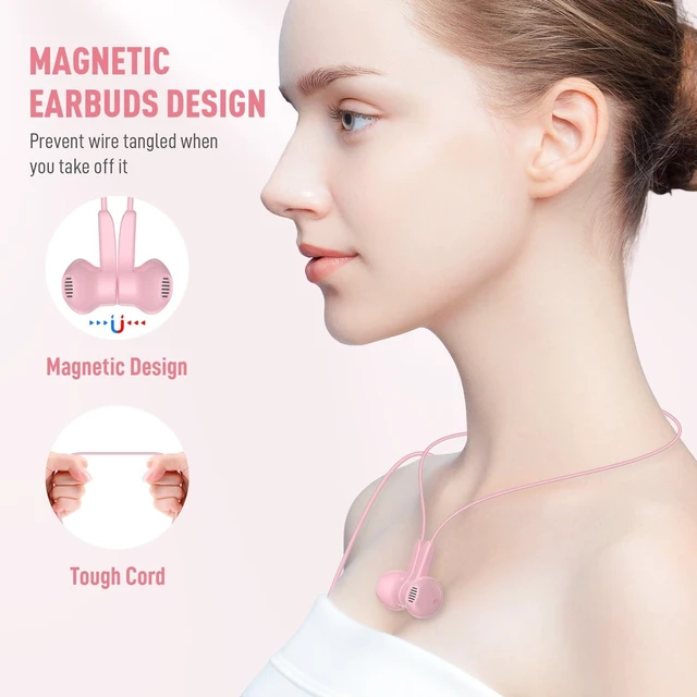 Alt view image 5 of 7 - USB C Headphone for iPhone 17 Air 16 15 18 Pro Max Duo Plus/iPad, Pink Type C Earphone with Mic Stereo Magnet Cute USBC Wired Earbud for Samsung Galaxy S26 S25 S24 Ultra A35 S23 Fe S22+ A17/Pixel