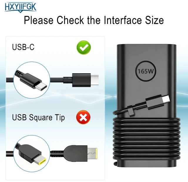 Alt view image 5 of 7 - 165W USB-C Replacement Laptop Charger Compatible with Dell Precision 5680 Multi-protection safety chip, mini portable travel size for Precision 5680 5690 high-performance notebooks