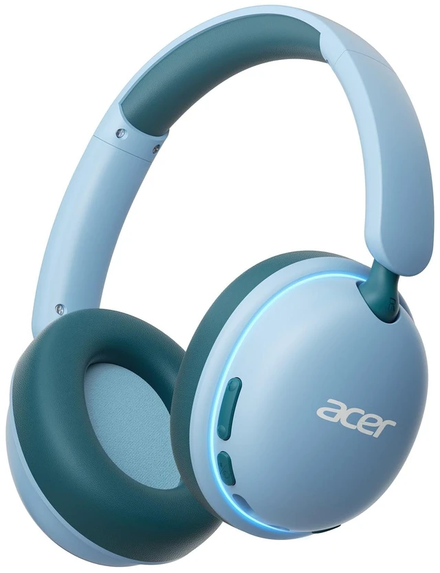 Main image of OHR727 Kids Bluetooth Headphones Travel, OverEar Comfort Design 85dB Safe Volume, 110H Playtime with LED Lights, Bluetooth 6.0, Built-in Mic, for iPad Tablet Travel School Green