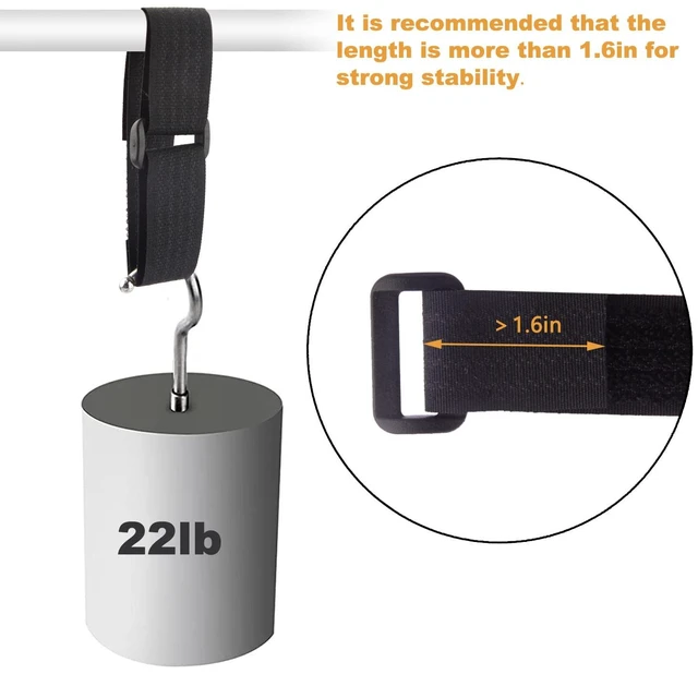 Alt view image 4 of 7 - 32Ft x 1In Adjustable Cable Straps with Buckles, Free Cut Length, Black Reusable Fastening Cable Ties, Hook and Loop Securing Strap for Cable Tidy, Wire Management, Cord Organiser