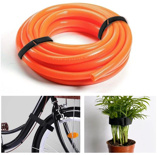 Alt view image 6 of 7 - 32Ft x 1In Adjustable Cable Straps with Buckles, Free Cut Length, Black Reusable Fastening Cable Ties, Hook and Loop Securing Strap for Cable Tidy, Wire Management, Cord Organiser