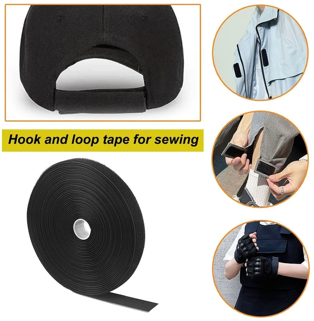 Alt view image 7 of 7 - 32Ft x 1In Adjustable Cable Straps with Buckles, Free Cut Length, Black Reusable Fastening Cable Ties, Hook and Loop Securing Strap for Cable Tidy, Wire Management, Cord Organiser