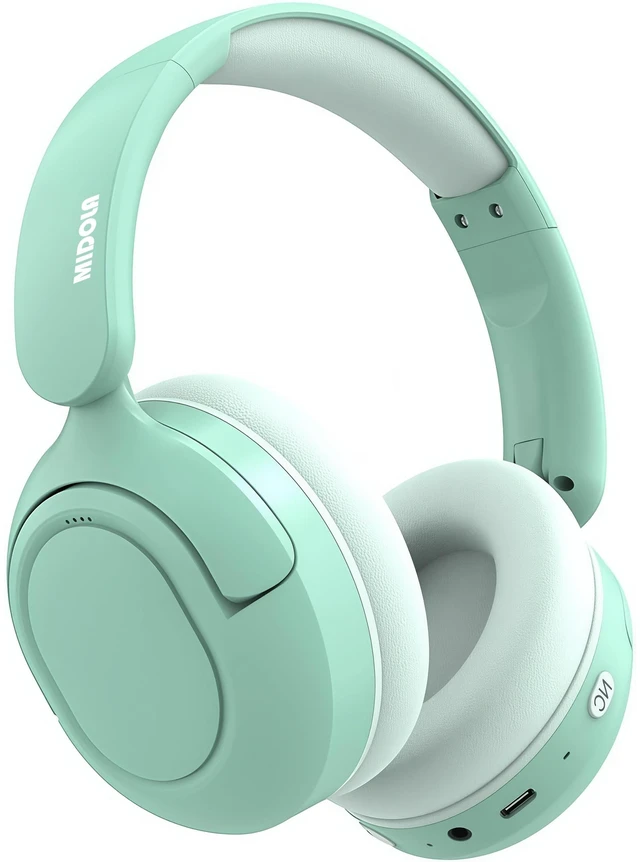 Main image of Kids Bluetooth Headphones Wireless Over-Ear,Active Noise Cancelling,Green 68Hrs,Volume Limit 85/94dB,Built-in Mic,Adjustable Headband Foldable Lightweight for Toddler School Girls Boys,Stereo Sound