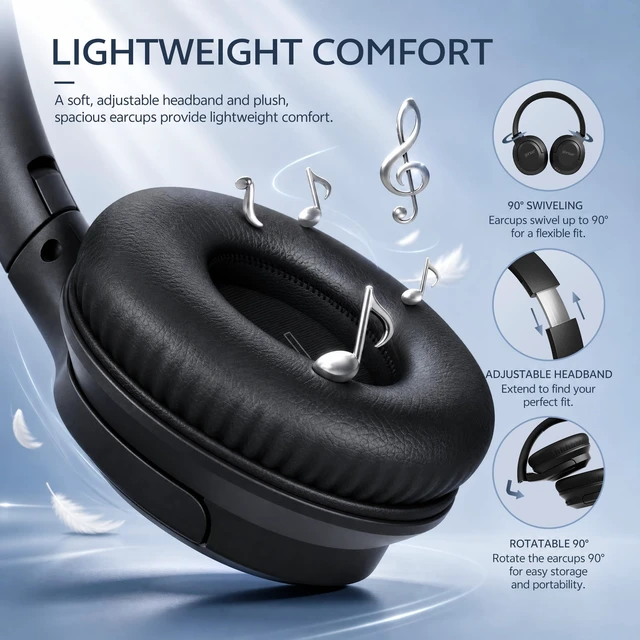 Alt view image 7 of 7 - TV3 New Upgrade Wireless Headphones for TV, 2.4G Low Latency Over-Ear Headset, Transmitter & Charging Base, 65H Playtime, Plug & Play, Optical AUX RCA Compatible for Seniors & Family