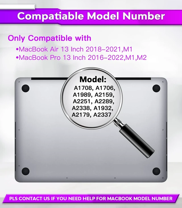 Alt view image 2 of 7 - macbook air 13 inch privacy screen Compatible with MacBook Air 13.3'(Released in 2018-2021: A1932,A2179,A2337)-Anti GlareWebcam Cover SliderProvide Privacy, Ultra SlimEasy On