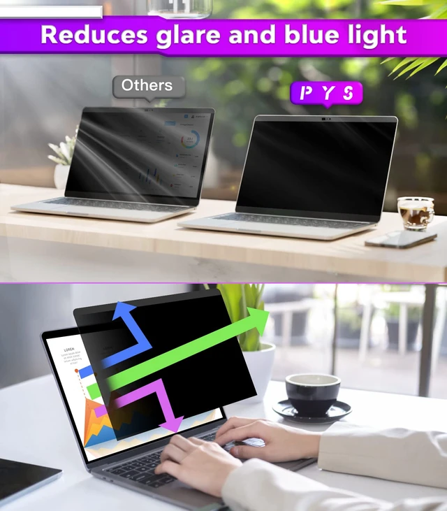 Alt view image 7 of 7 - macbook air 13 inch privacy screen Compatible with MacBook Air 13.3'(Released in 2018-2021: A1932,A2179,A2337)-Anti GlareWebcam Cover SliderProvide Privacy, Ultra SlimEasy On