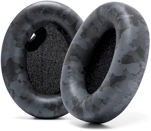 Main image of PadZ WH1000XM4 - Extra Thick Earpads for Sony WH1000XM4 Made by Wicked Cushions Soft PU Leather, Luxurious Memory Foam, Added Thickness Without Disabling Sensor Black Camo