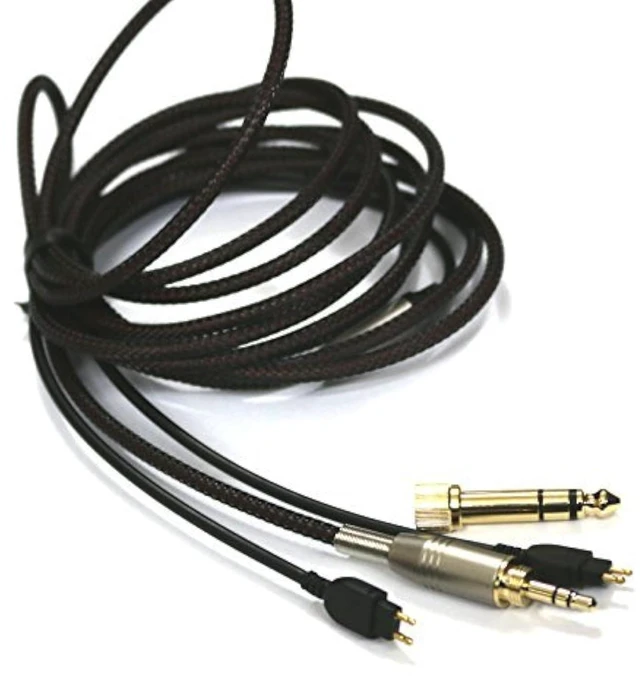 Main image of Replacement Audio Upgrade Cable Compatible with Sennheiser HD650, HD600, HD580, HD58X, HD660S, HD660S2, Massdrop HD6XX Headphones 2meters/6.6feet