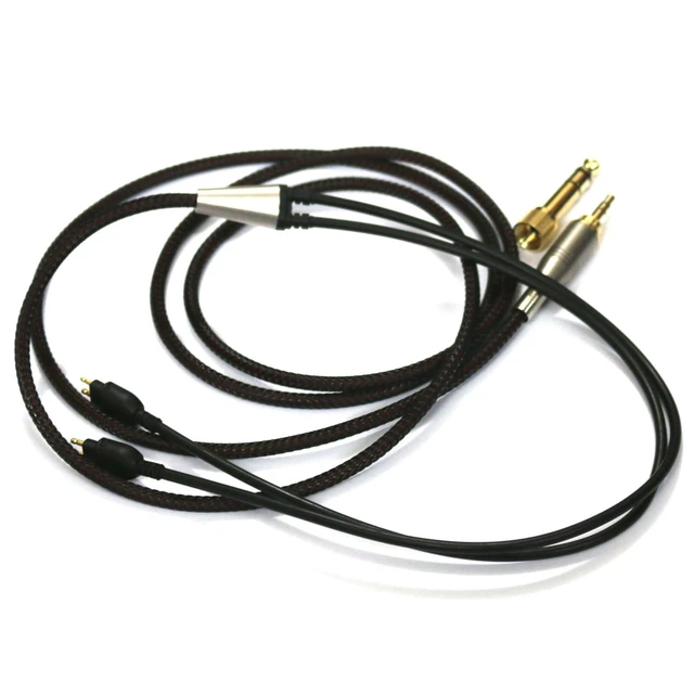 Alt view image 3 of 7 - Replacement Audio Upgrade Cable Compatible with Sennheiser HD650, HD600, HD580, HD58X, HD660S, HD660S2, Massdrop HD6XX Headphones 2meters/6.6feet