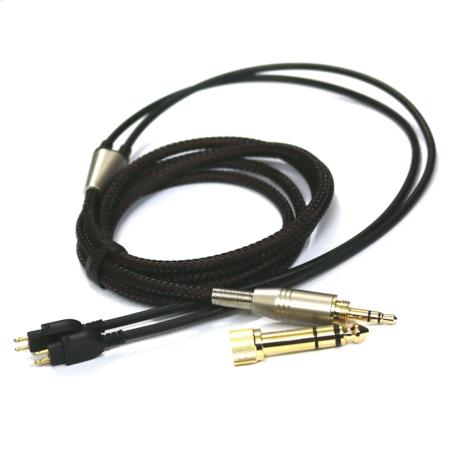 Alt view image 7 of 7 - Replacement Audio Upgrade Cable Compatible with Sennheiser HD650, HD600, HD580, HD58X, HD660S, HD660S2, Massdrop HD6XX Headphones 2meters/6.6feet