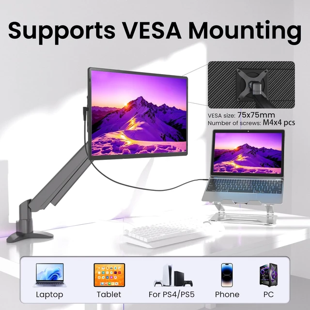 Alt view image 6 of 7 - Laptop Screen Extender Portable Monitor - Dual 16" 1200P FHD Travel Monitor Fit for 13-17" Laptops Plug & Play 360° Rotating Detachable Stand Height Adjustable for Travel/Work/Study